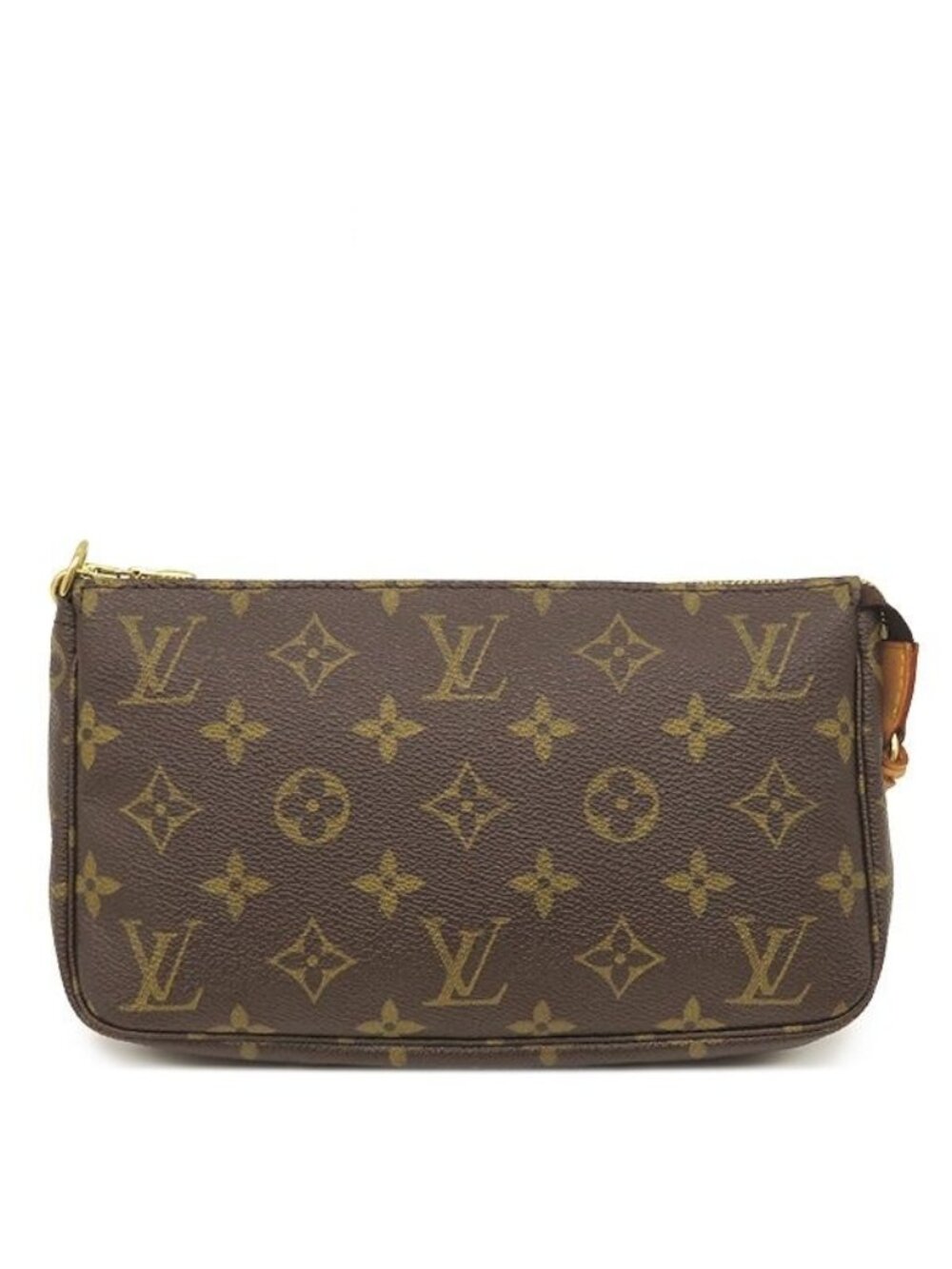 Louis Vuitton Pouch Pochette Accessoires Monogram Canvas Gold Vintage Handbag